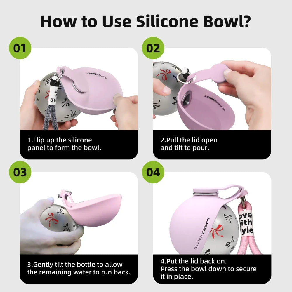 Portable Small Dog Water Bottle