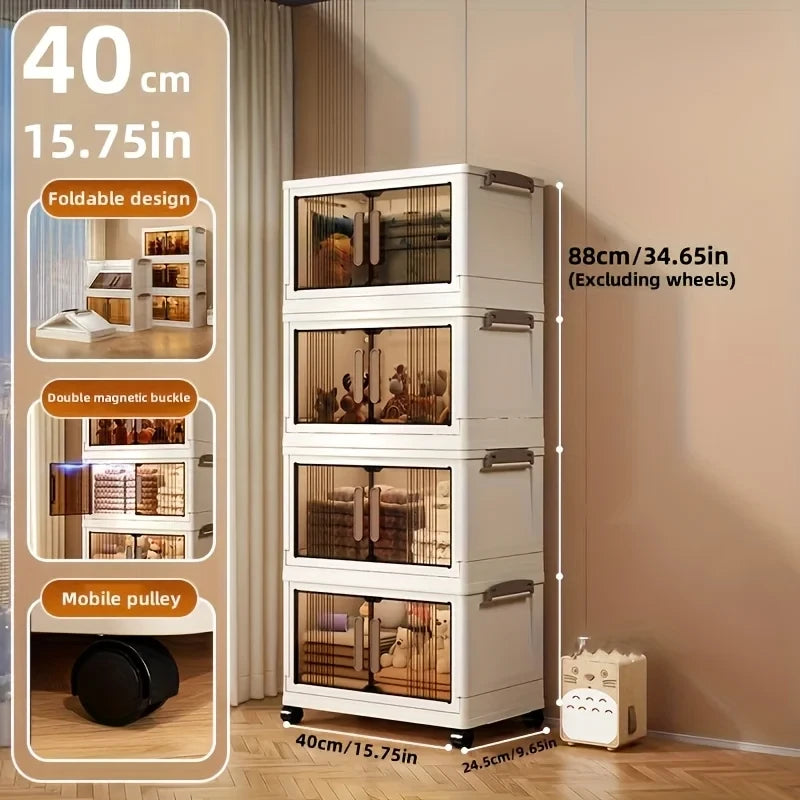Stackable Folding Storage Cabinet
