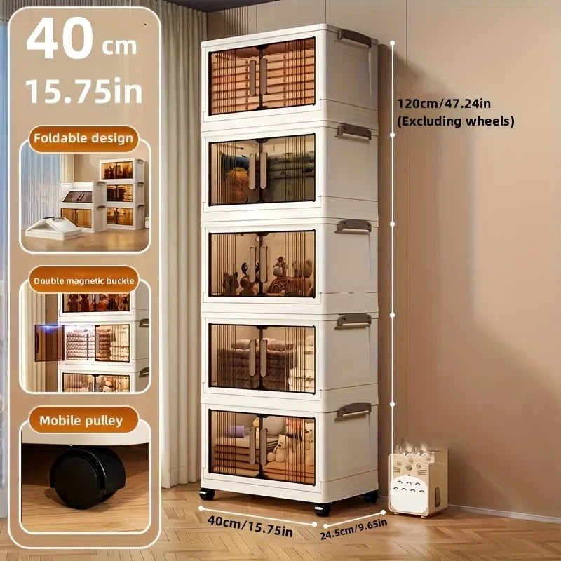 Stackable Folding Storage Cabinet