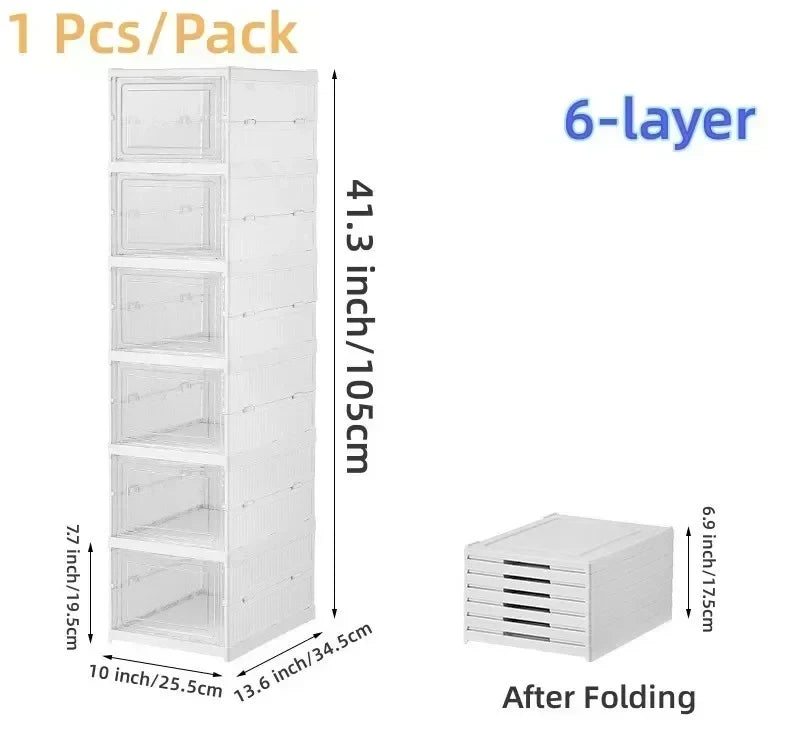 Stackable Transparent Sneaker Organizer