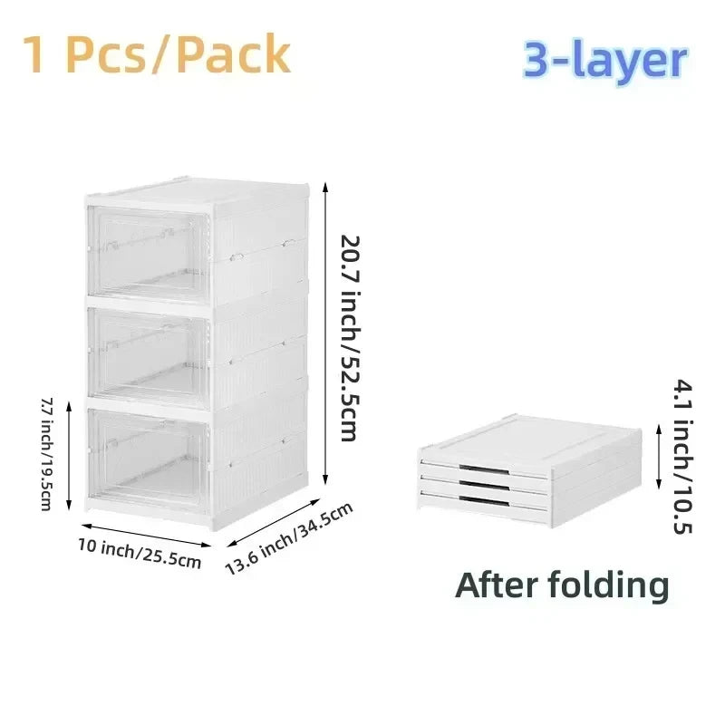 Stackable Transparent Sneaker Organizer