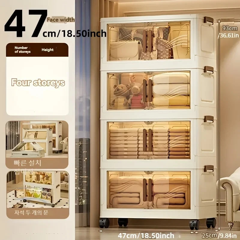 Stackable Clear Front Storage Bin
