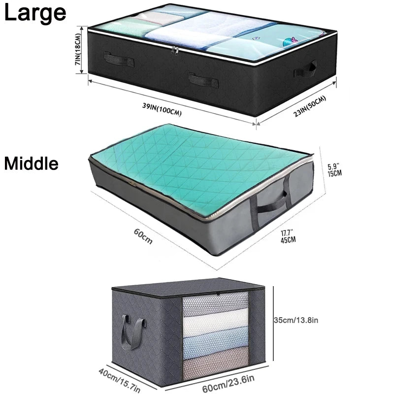 Foldable Under-Bed Toy Organizer