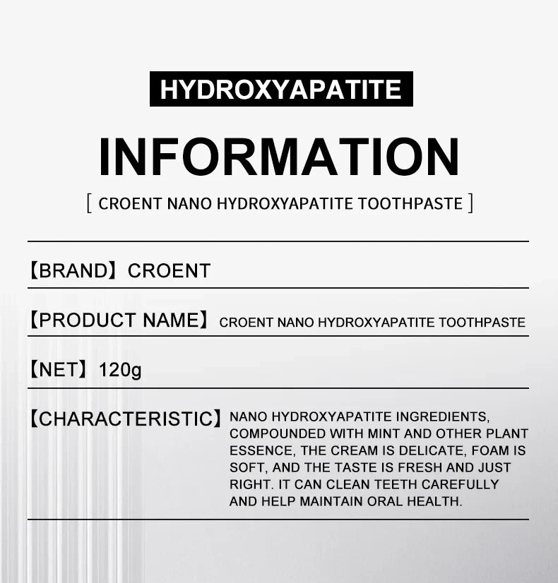 Hydroxyapatite Whitening Toothpaste