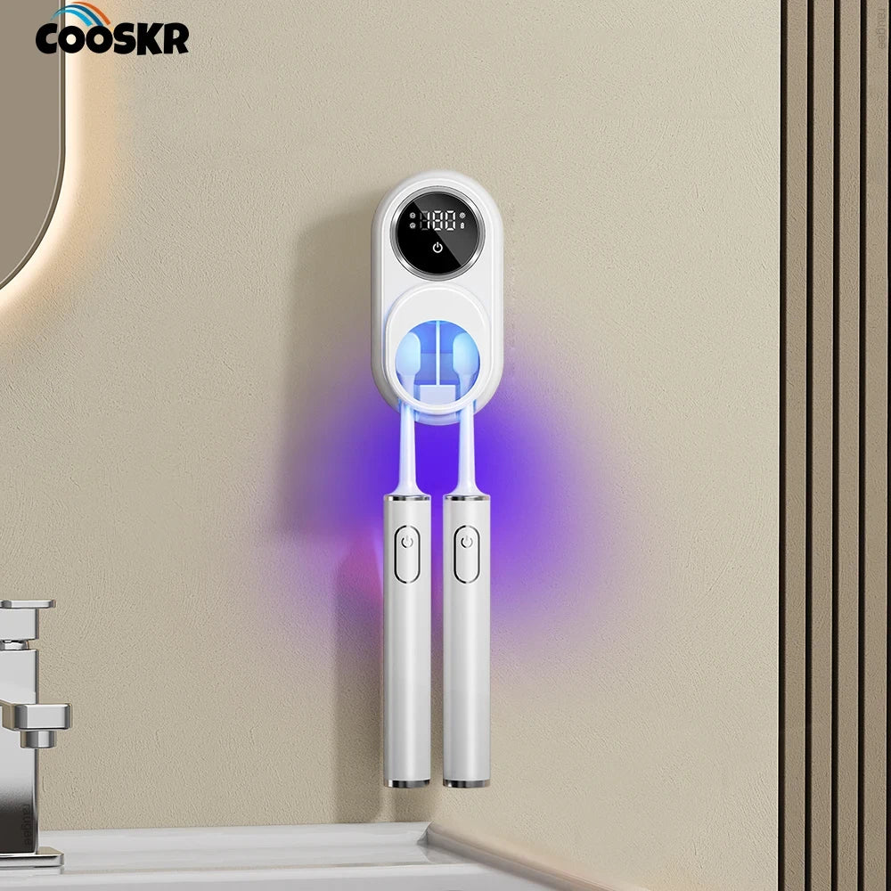 Wall-Mounted UV Toothbrush Sanitizer