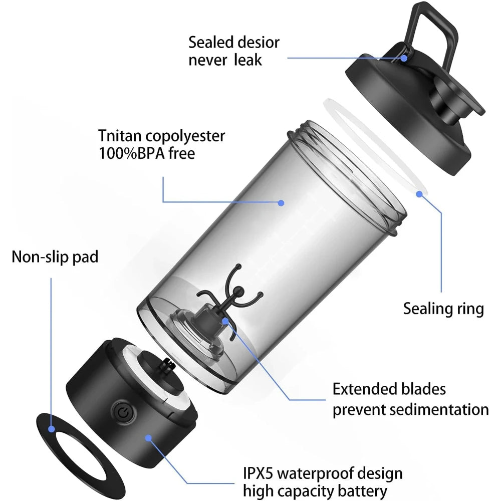 Electric Protein Shaker Bottle