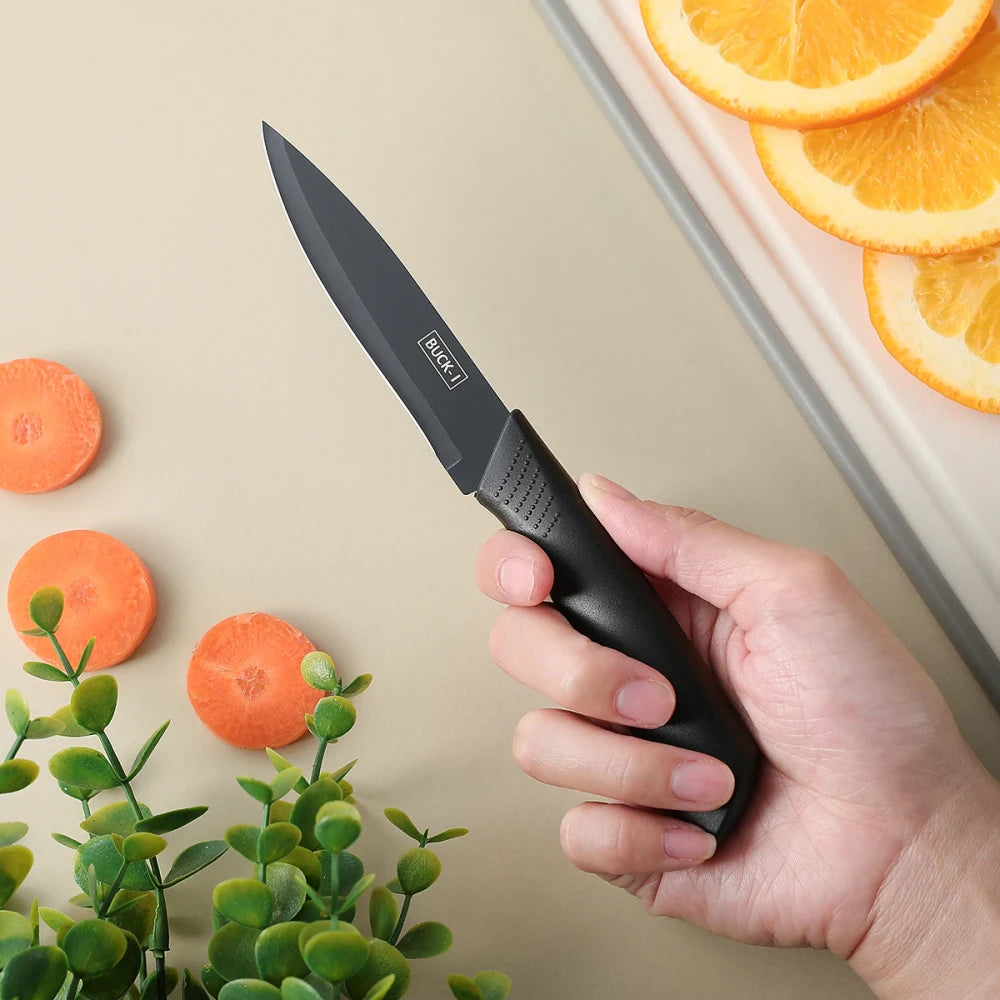 Black Stainless Steel Kitchen Knife Set