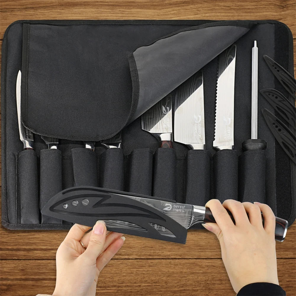 Damascus Stainless Steel Kitchen Knife Set