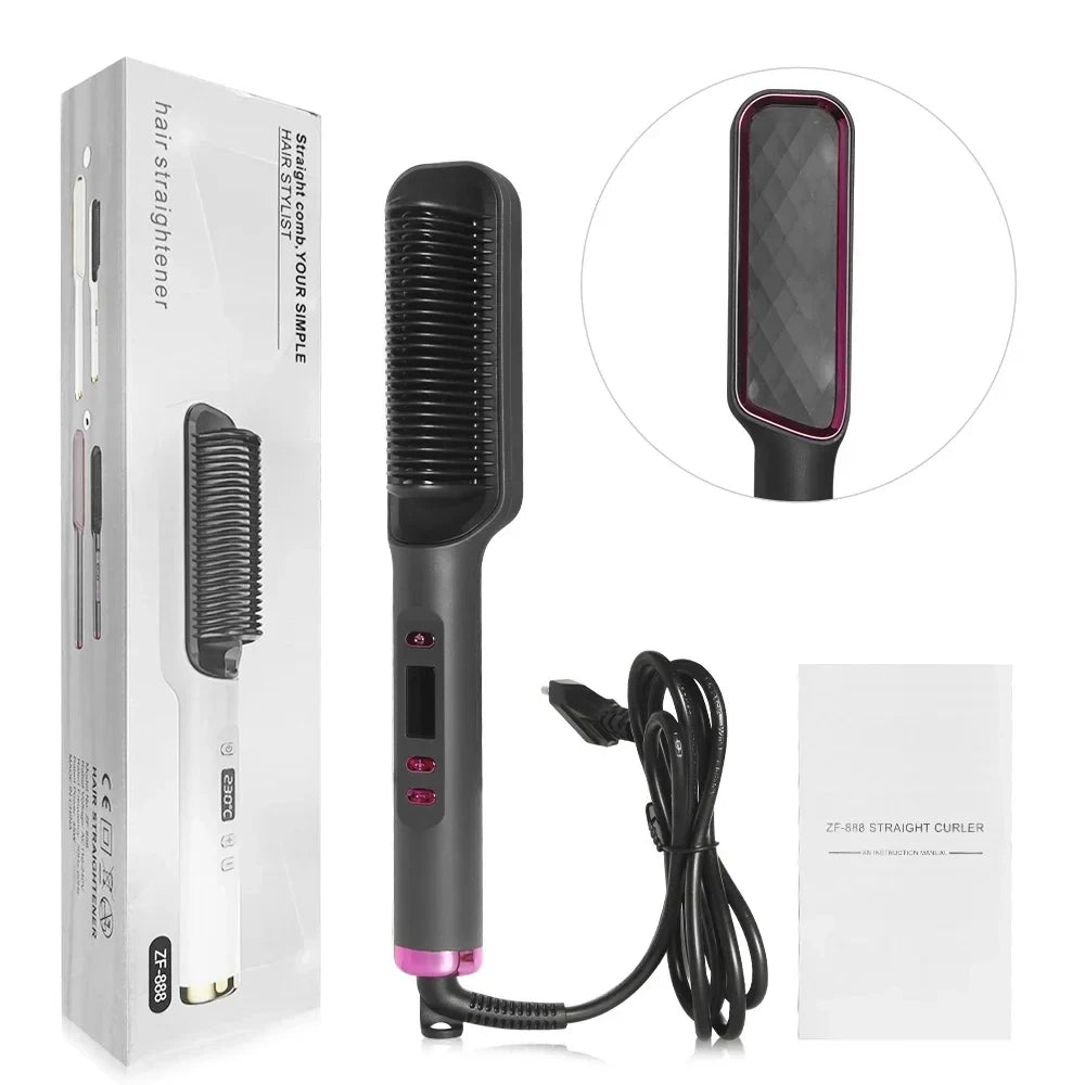 Electric Ion Hair Straightening Brush