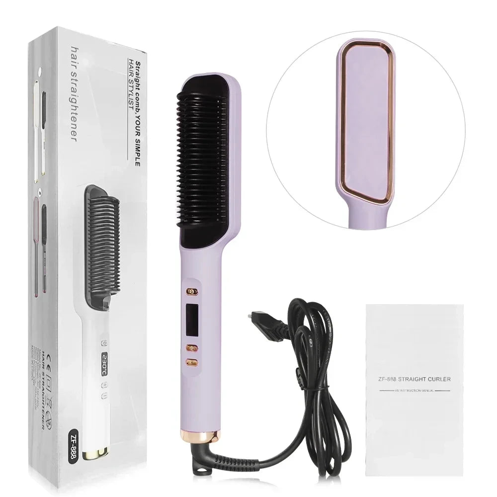 Electric Ion Hair Straightening Brush