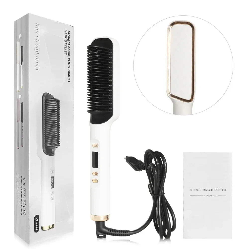 Electric Ion Hair Straightening Brush