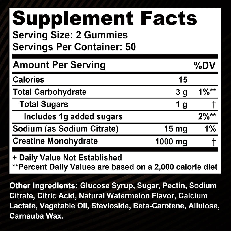 Creatine Monohydrate Gummies